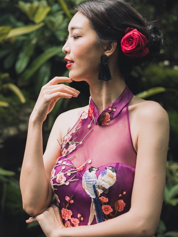 AURE Cheongsam Folklore Purple