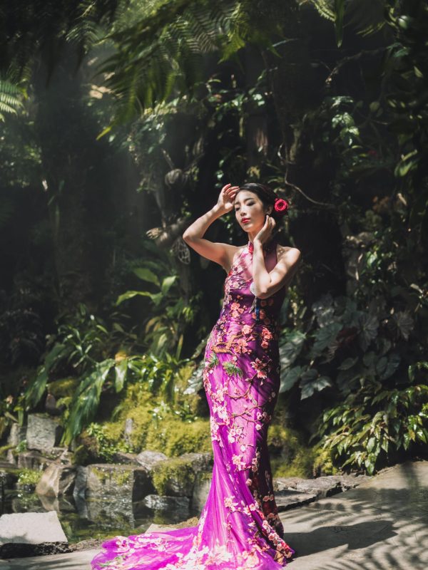 AURE Cheongsam Folklore Purple